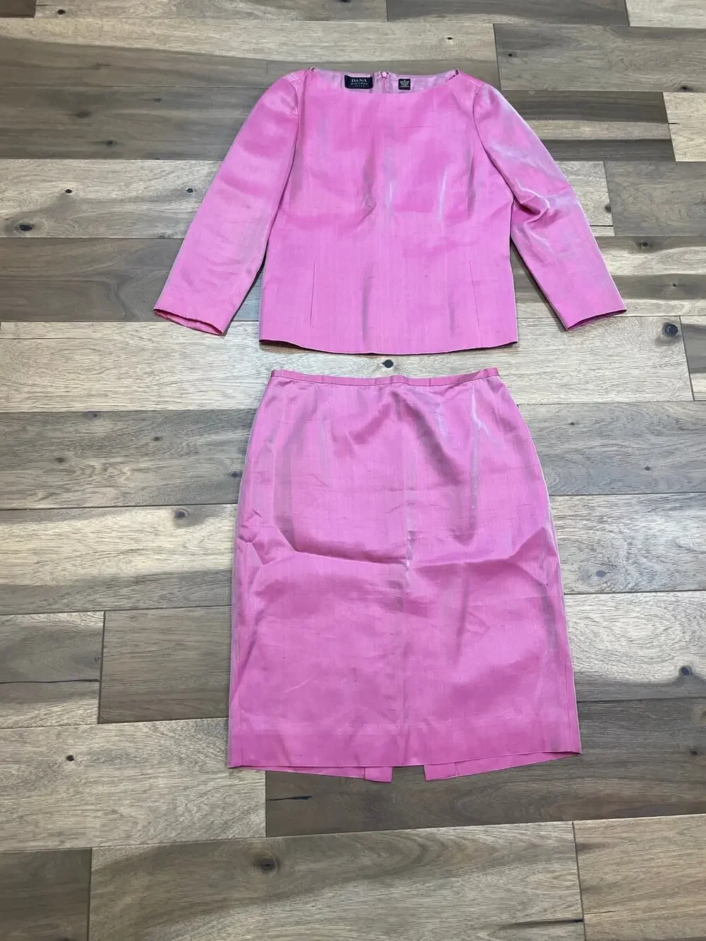 Dana Buchman 100% Silk Elegant Two‑Piece Dress Suit Set Size 12